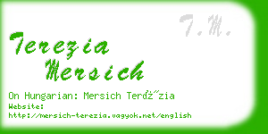 terezia mersich business card